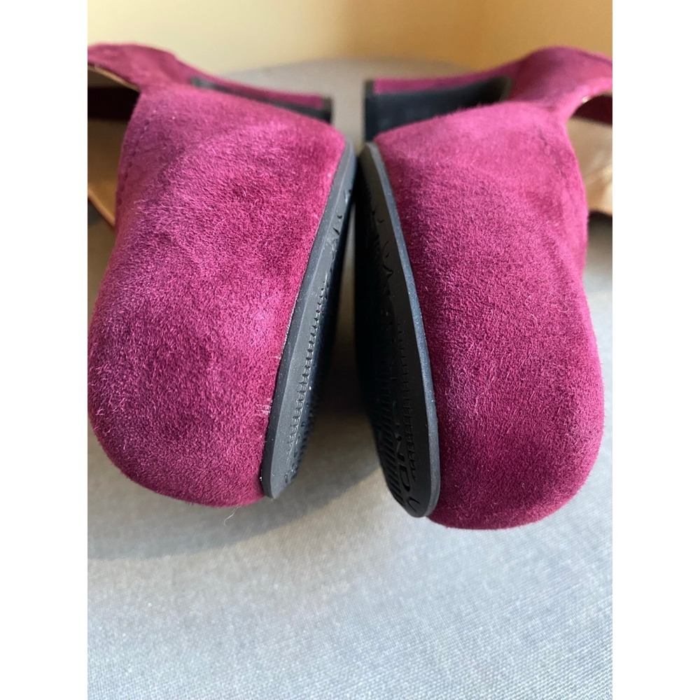 Sacha London Shoes 3" Heels Adjustable Strap Red Burgundy New 9 Platform Pump s5 - Picture 7 of 10